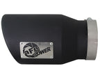 aFe MACH Force-Xp 5-inch Stainless Steel Exhaust Tip with Black Finish, Left Side Exit