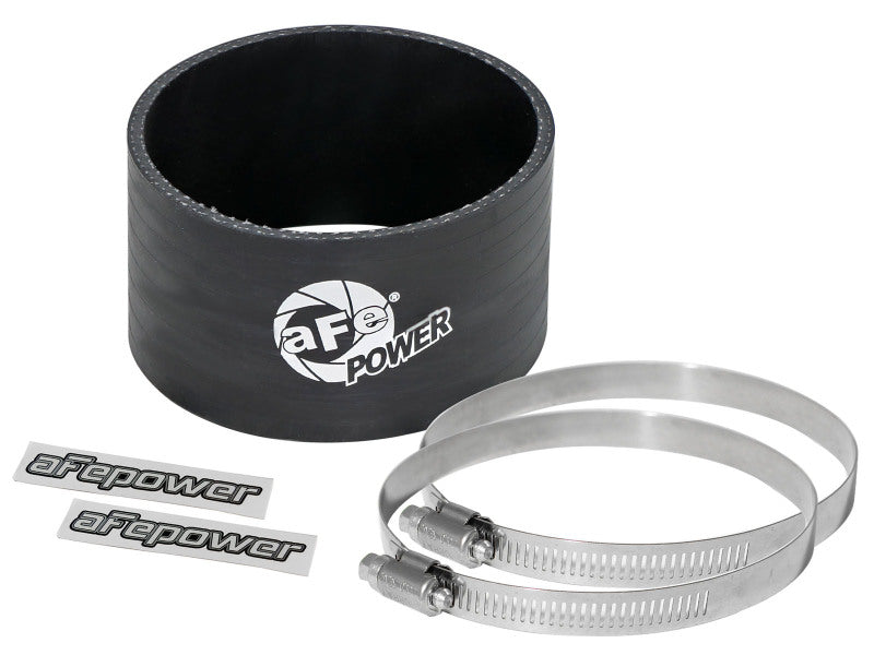 aFe Magnum FORCE Cold Air Intake System Spare Parts Kit - 3-1/2 Inch ID x 2 Inch Length Straight Coupler in Black