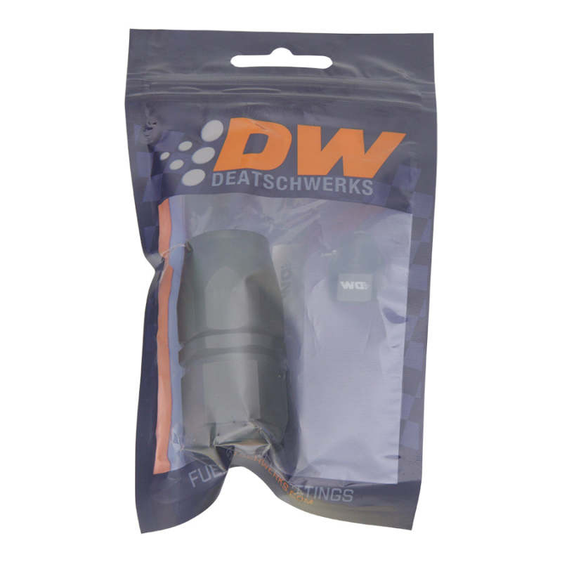 DeatschWerks 10AN Female Swivel Straight Hose End CPE in Matte Black