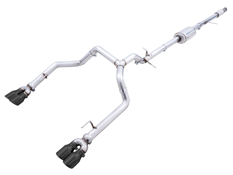 AWE Tuning 4th Gen GM 1500 5.3L 0FG Cat-Back Split Rear Exit Exhaust with Quad Diamond Black Tips