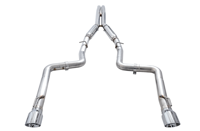 AWE Tuning Track Edition Exhaust for 2015+ Dodge Charger 6.4L/6.2L with Chrome Silver Tips
