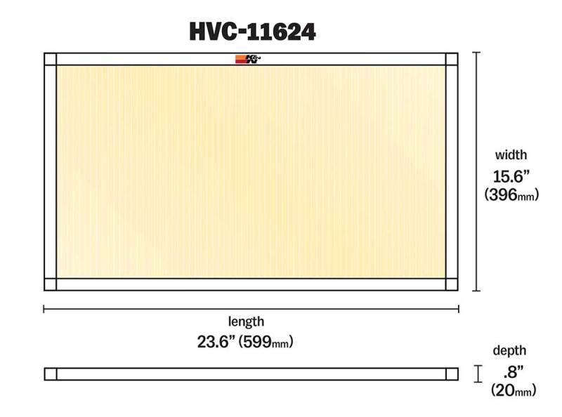 K&N HVAC Filter - 16 x 24 x 1, Reusable Washable Pleated Synthetic Filter for Improved Air Quality