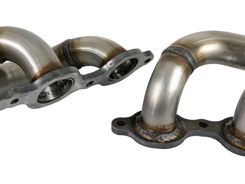 aFe Twisted Steel 1-3/4 inch 304 Stainless Steel Short Tube Header for 2019 GM Silverado and Sierra 1500 V8-5.3L/6.2L