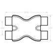 MagnaFlow Performance Exhaust X-Pipe 10791 - 2.50 Inch Stainless Steel for Custom Exhaust Systems