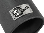 aFe MACH Force-XP 3-inch to 4-inch Stainless Steel Exhaust Tip with Black Finish - Part Number 49-92043-B
