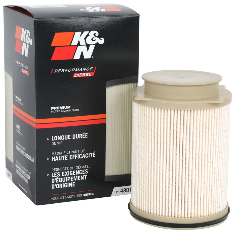 K&N Engineering PF-4801 High-Flow Cartridge Fuel Filter for Dodge RAM 6.7L Diesel Engines