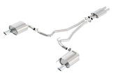 Borla ATAK Cat-Back Exhaust System for 2015-2017 Ford Mustang 3.7L V6 | 2.25-inch Pipe with 4-inch Single Round Rolled Tips