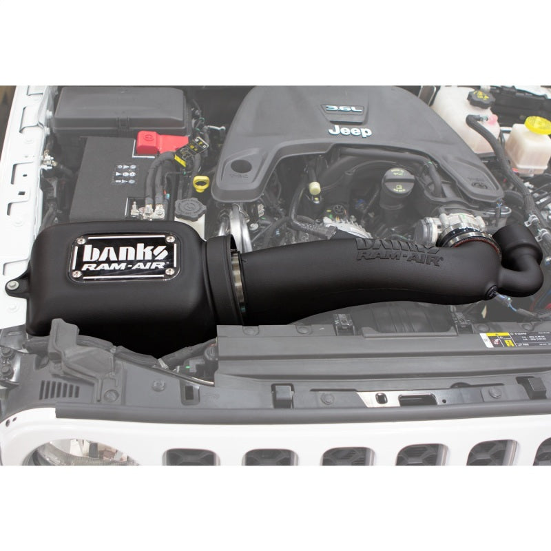 Banks Power Ram-Air Intake System with Big-Ass Dry Filter for 2018-2026 Jeep Wrangler JL and Gladiator JT 3.6L