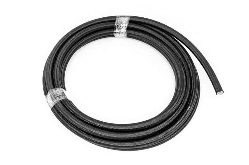 DeatschWerks 8AN Black Nylon Braided PTFE Fuel Line - 20 Feet