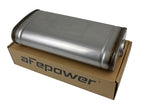 aFe MACH Force-Xp 304 Stainless Steel Muffler with 2.5-inch Center/Offset Inlet, 18-inch Length