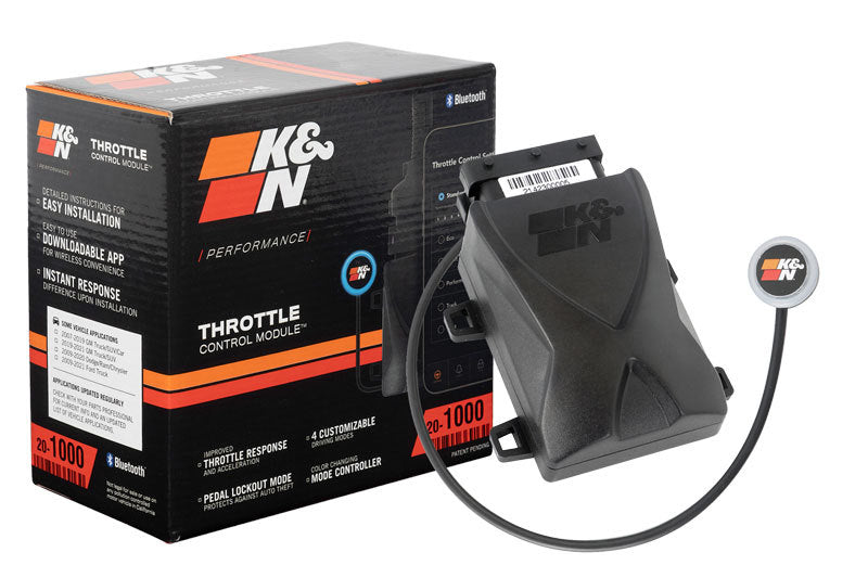K&N Engineering Ford/GM/Dodge Throttle Control Module Part 20-1000 for Enhanced Throttle Response