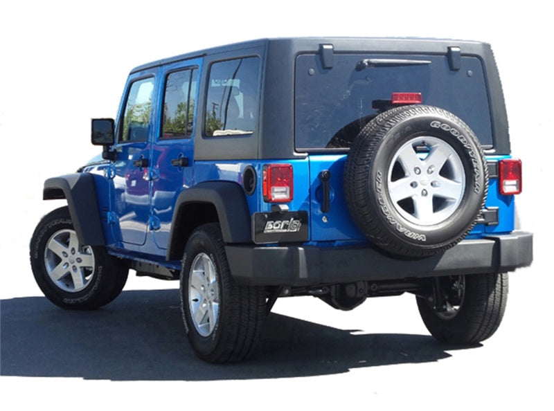 Borla High Clearance Climber Exhaust System for 2012-2015 Jeep Wrangler JKU 3.6L V6 with Dual Left Rear Exit - Part #140634