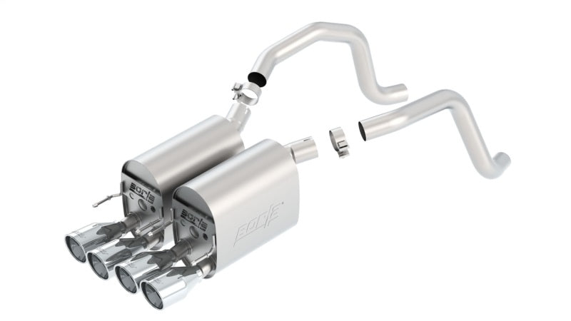 Borla Touring Axle-Back Exhaust System for 2005-2008 Chevrolet Corvette (C6) 6.0L/6.2L V8