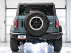 AWE Tuning 0FG Dual Rear Exit Exhaust with BashGuard™ for Ford Bronco – Diamond Black Tips