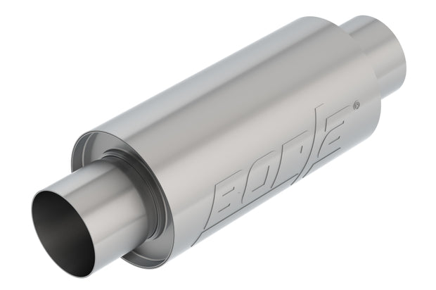 Borla Universal Resonator 3-inch Center/Center, 5-inch Round x 10-inch Length - High Durability Stainless Steel Performance Part