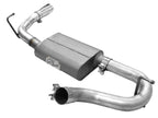aFe Scorpion 2-1/2 Inch Aluminized Steel Axle-Back Exhaust System with Polished Tip for Jeep Wrangler (2007-2018) V6-3.6L/3.8L