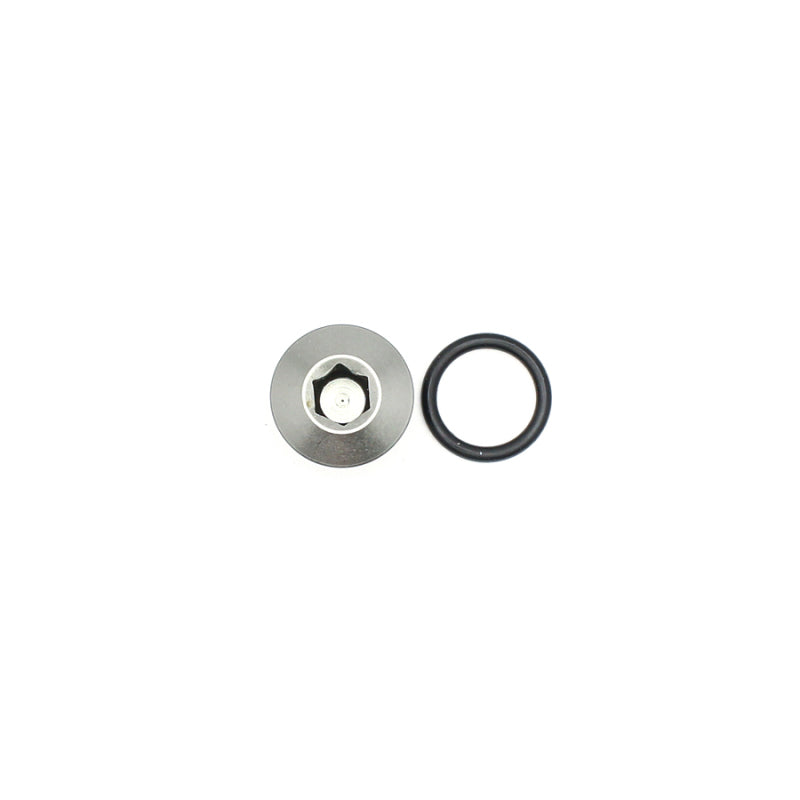 DeatschWerks 6AN ORB Male Plug with Low Profile Internal Allen Hex - Anodized Matte Black