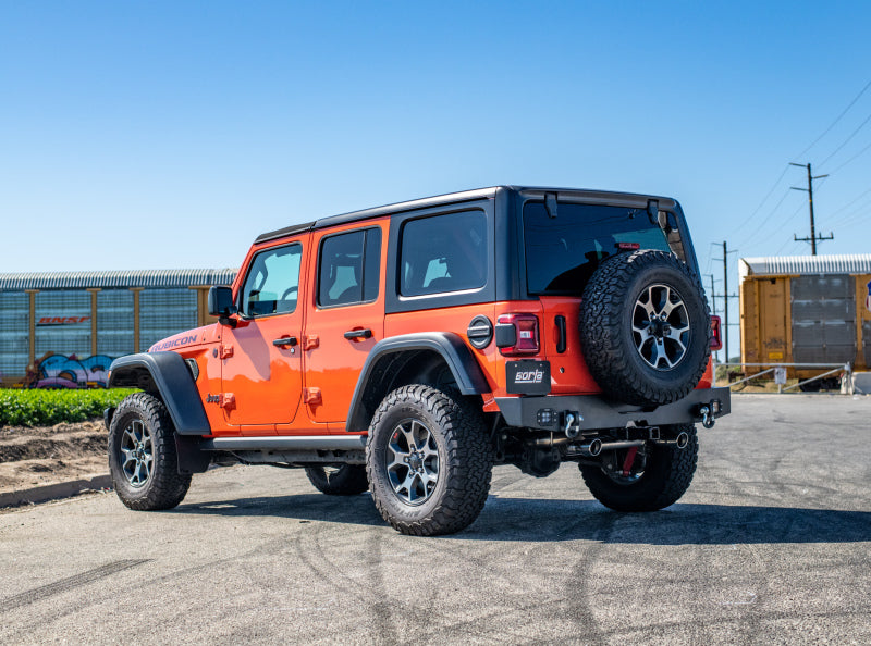 Borla ATAK Axle-Back Exhaust System for 2018-2026 Jeep Wrangler JL/JLU 2.0L Turbo with 3.5-inch Tips