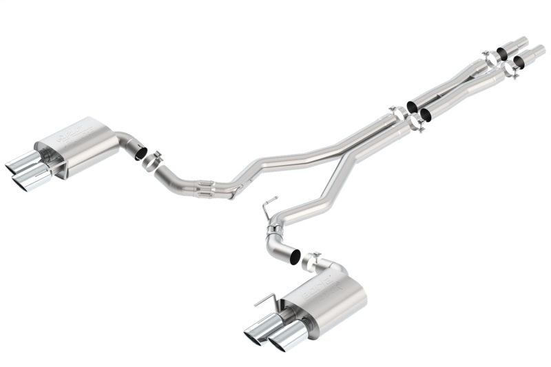 Borla 2018-2023 Ford Mustang GT 5.0L AT/MT ATAK 3-Inch Cat-Back Exhaust System with Polished Tips