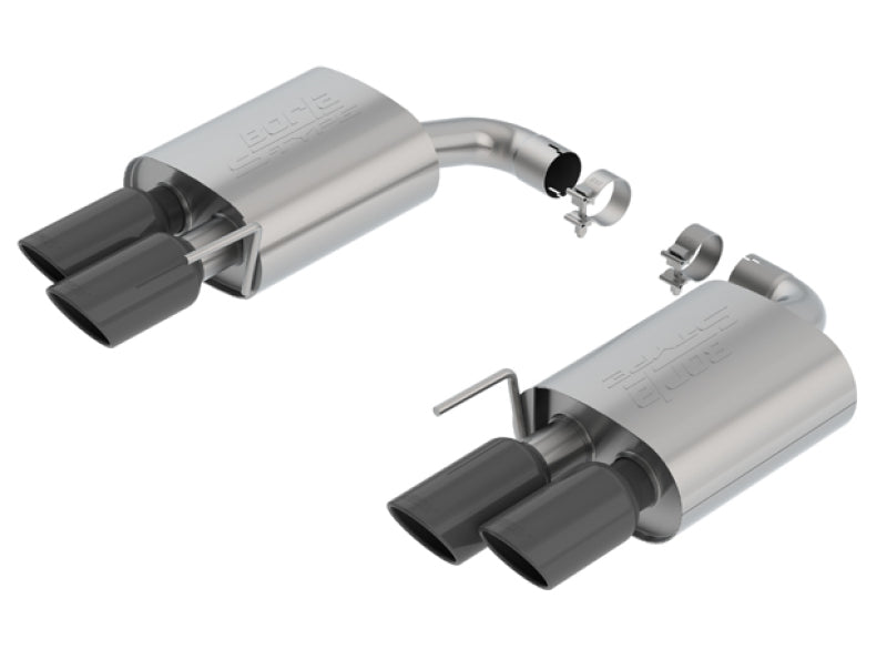 Borla Axle-Back Exhaust System 11953BC for 2018-2023 Ford Mustang GT 5.0L with Black Chrome Tips