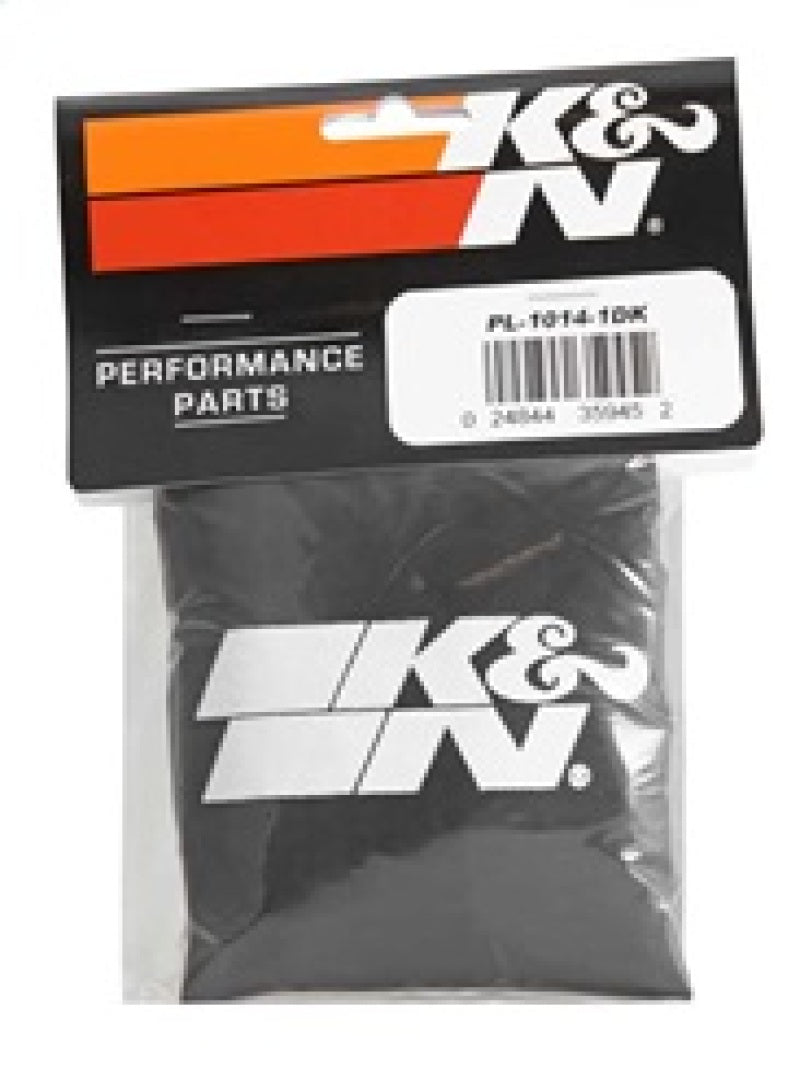 K&N Polaris Black Round Drycharger Air Filter Wrap 11.25 x 3 x 3 inches (Part PL-1014-1DK)