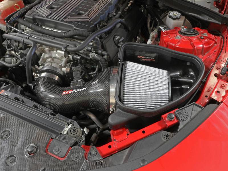 aFe 17-12 Chevrolet Camaro ZL1 Track Series Carbon Fiber Cold Air Intake System with Pro DRY S Filter
