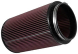 K&N Engineering Universal Rubber Air Filter – 6 Inch ID, 7.5 Inch OD, 12 Inch Height