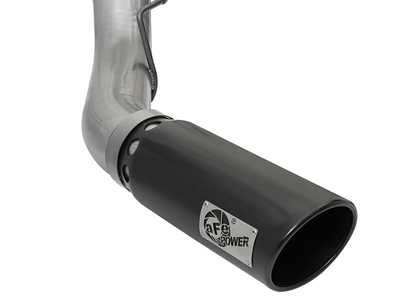 aFe Large Bore HD 5 Inch Diesel Exhaust System with Black Tip for 2017 Ford F-250 & F-350 6.7L V8