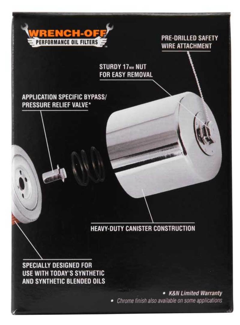 K&N Engineering KN-170 Premium Oil Filter for Harley-Davidson Powersports Vehicles