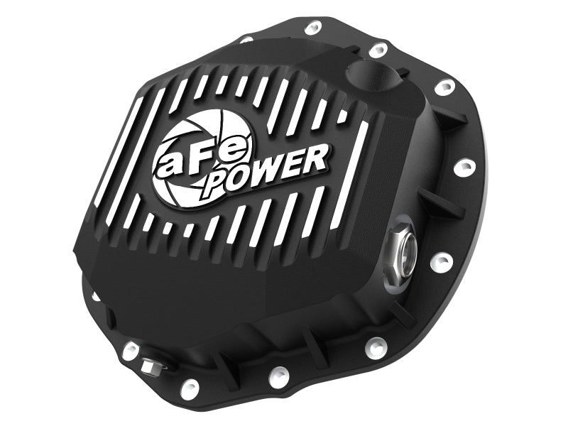 aFe Pro Series Rear Differential Cover with Machined Fins for Chevrolet Silverado 2500 HD and GMC Sierra 2500/3500 HD (Part #46-71260B)