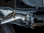 AWE Tuning 0FG Dual Rear Exit Exhaust with BashGuard™ for Ford Bronco – Diamond Black Tips