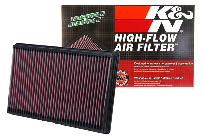 K&N Engineering 33-2247 High-Flow Reusable Air Filter for Dodge Ram 1500 (2004-2007) 3.7L, 4.7L, 5.7L