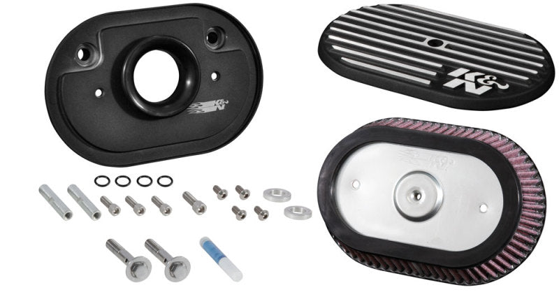 K&N Engineering Street Metal Intake System for 2008-2009 Harley Davidson Road King Models (Part No. RK-3952)