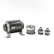 DeatschWerks Stainless Steel 6AN 5 Micron Inline Fuel Filter Housing Kit (70mm)