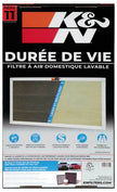 K&N HVAC Filter - 12 x 20 x 1, Reusable Pleated Synthetic Filter with MERV 11 Rating