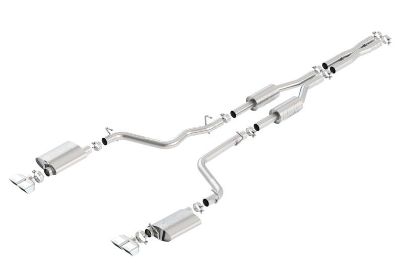 Borla ATAK Cat-Back Exhaust System for 2009-2014 Dodge Challenger R/T 5.7L V8 - Dual Split Rear Exit with 2.5 Inch Tips