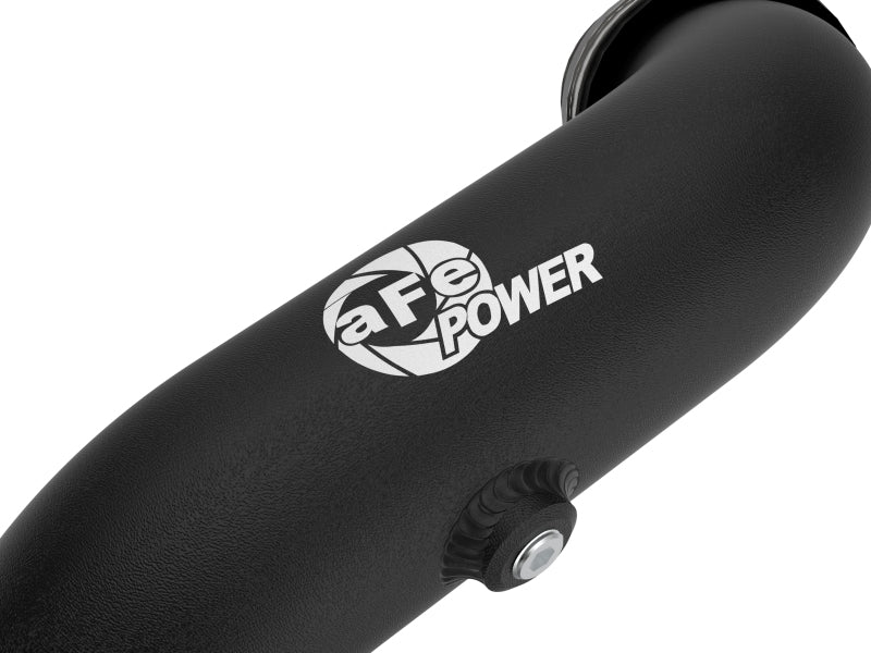 aFe Bladerunner 2-1/4 Inch Aluminum Hot Charge Pipe Kit for Ford Explorer and Lincoln Aviator (2020-2023) in Black