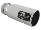 aFe Power SATURN 4S 4-inch Stainless Steel Intercooled Exhaust Tip - Polished 4-inch Inlet x 5-inch Outlet x 12-inch Length