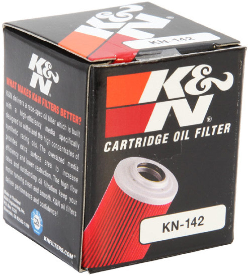 K&N Engineering Part KN-142 Powersports Cartridge Oil Filter for Yamaha 1987-1990 YFM350 Models