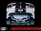AWE Tuning Track Edition Exhaust for 2015+ Dodge Charger 6.4L/6.2L with Chrome Silver Tips