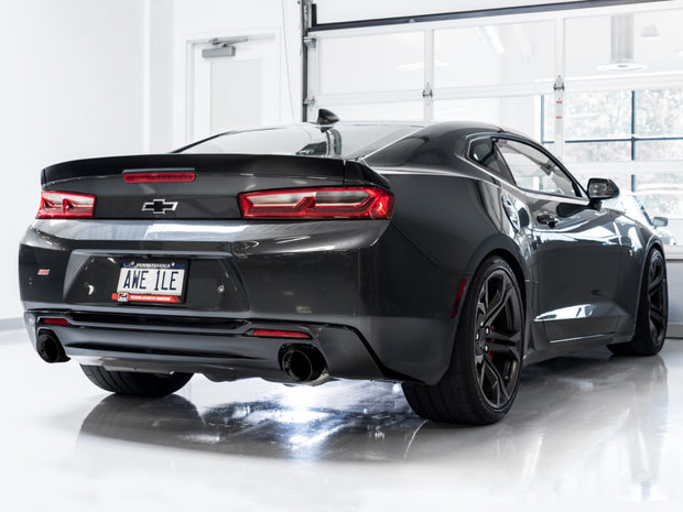 AWE Tuning 16-23 Chevrolet Camaro SS Touring Edition Axle-Back Exhaust with Diamond Black Tips