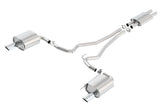Borla ATAK Cat-Back Exhaust System for 2015-2017 Ford Mustang 3.7L V6 | 2.25-inch Pipe with 4-inch Single Round Rolled Tips