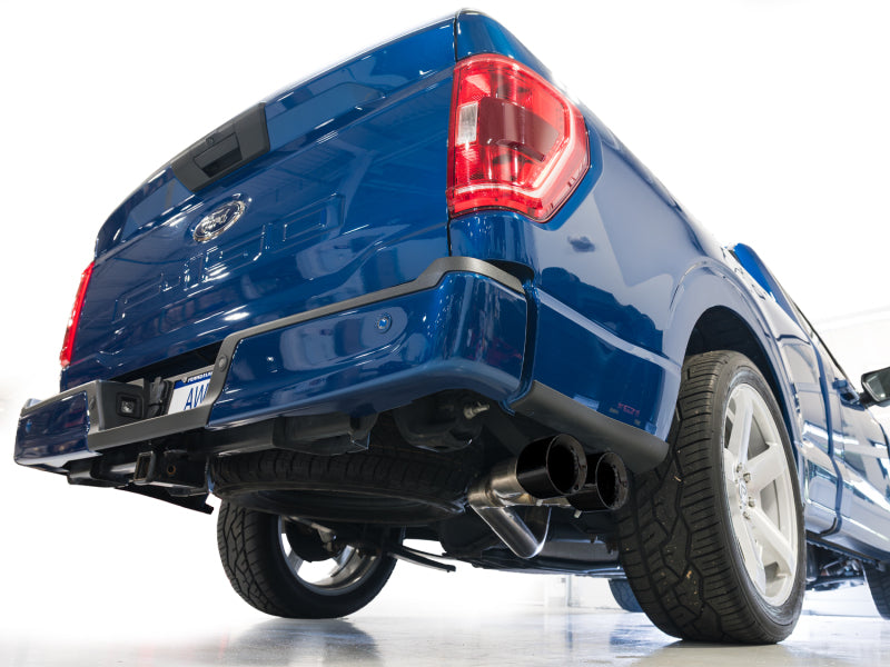 AWE Tuning 3015-33145 Ford F-150 (2021-2025) Dual Side Exit Cat-Back Exhaust with 4.5-Inch Diamond Black Tips