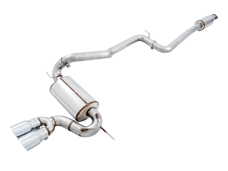 AWE Tuning Ford Focus ST Touring Edition Cat-Back Exhaust – Resonated with Diamond Black Tips
