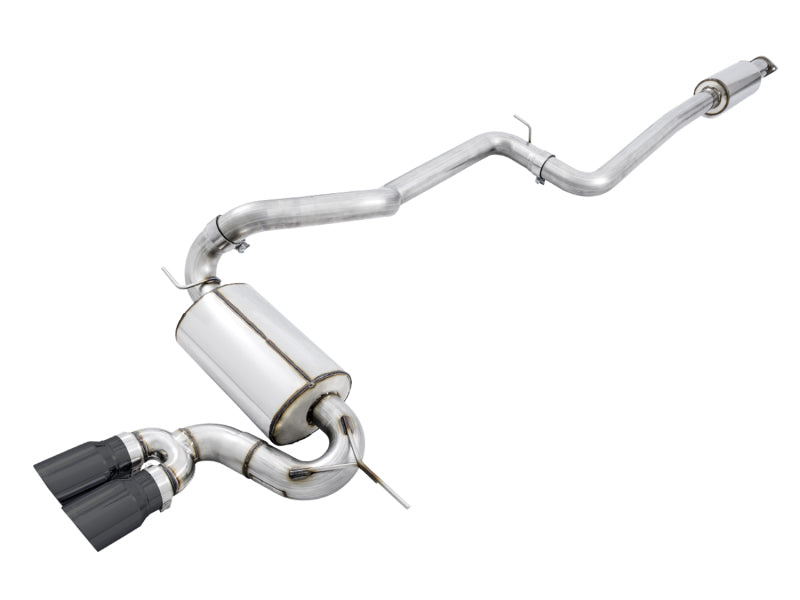 AWE Tuning Ford Focus ST Touring Edition Cat-Back Exhaust – Resonated with Diamond Black Tips