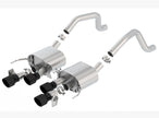 Borla ATAK Axle-Back Exhaust System for 2015-2019 Chevrolet Corvette C7 Z06 & Grand Sport with NPP Valves and Black Tips