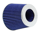 K&N Engineering Universal Air Filter Chrome Round Tapered – 4-inch Flange ID, 1.125-inch Flange Length, 5.5-inch Height