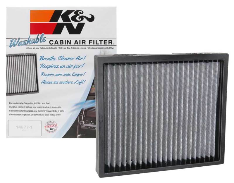 K&N Engineering Replacement Cabin Air Filter VF2071 – Washable & Reusable for Enhanced Interior Air Quality