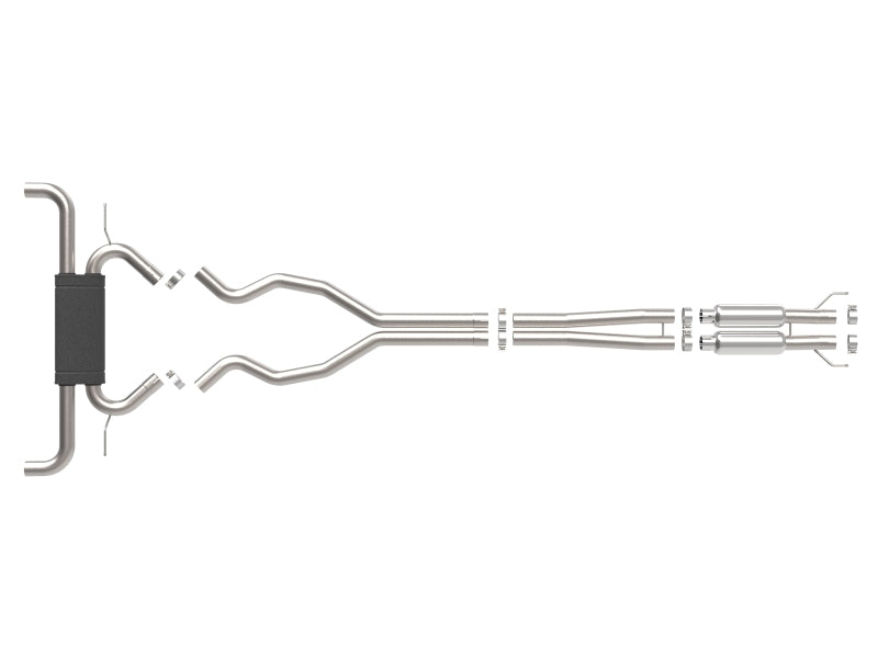 aFe Vulcan Series 2-1/2 Inch 304 Stainless Steel Cat-Back Exhaust System for Ford Edge ST (2015-2023)