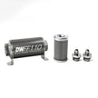 DeatschWerks Stainless Steel 6AN 100 Micron Inline Fuel Filter Housing Kit